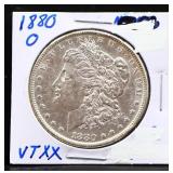 1880O Morgan silver dollar