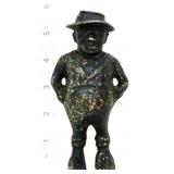Vntg cast iron sharecropper still bank