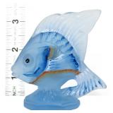 Fenton blue painted 95th Ann. sunfish figure