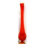 MCM 23in amberina swung vase