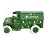 Green cast iron Bell Telephone truck