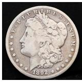 1892 Carson City Morgan silver dollar