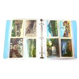 Binder of vintage postcards