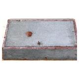 Vintage wood divided box with lid