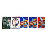 Lot of 5 sealed baseball card packs