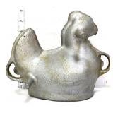 Vntg metal chicken cake mold