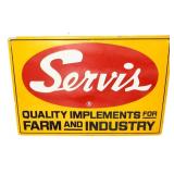 Vtg metal 36x24 Servi