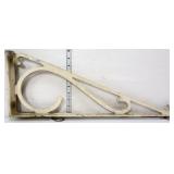 Vntg 23.5x9 cast iron sign bracket