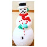 Vntg 40.5in snowman blow mold see pics NO SHIP