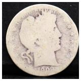 1909 barber half dollar