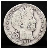 1911S barber half dollar