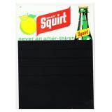 Vntg metal 19.75x22 Squirt menu board