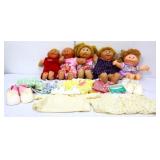 Lot of Cabbage Patch dolls & clothes