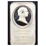 1oz Martin Van Buren silver bar