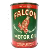 Vntg 1qt Falcon Motor Oil can