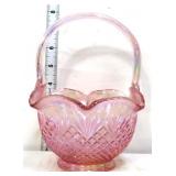 Pink iridescent pineapple diamond basket