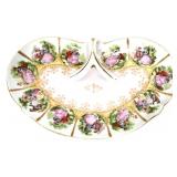 Vintage Love Story courting couple dresser tray
