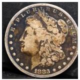 1883O Morgan silver dollar