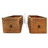 Lot of 2 vintage wood sewing machine drawers