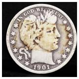 1901 barber half dollar
