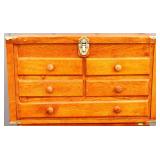 Vintage wood machinist box