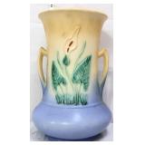 Vntg Hull 12in calla lily 2 handle vase