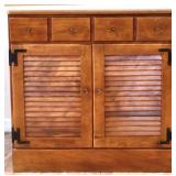 Vintage Ethan Allen shutter door server