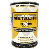 Vntg 1qt MetaLife 3XM Motor Oil can