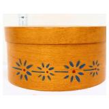 Round wood panty box with lid