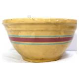 Vntg 14.5in Wattware stripe mixing bowl see pics