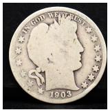 1903 barber half dollar