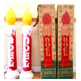 Pair 40in candle blow molds w/ box NO SHIP
