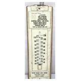 Vntg metal 4.5x14.5 Western Railroad therm no tube