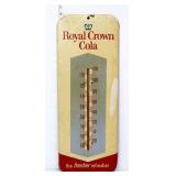 Vntg metal 10x25.5 Royal Crown Cola therometer