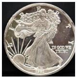 13.1oz Liberty 1991 silver round