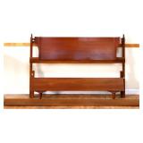 MCM full size bed with metal rails see pics