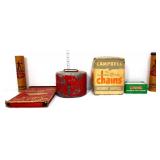Lot of estate adv boxes & tubes