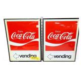 Lot of 2 vintage Coca Cola signs