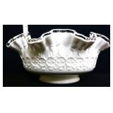 Fenton silver crest spanish lace bowl