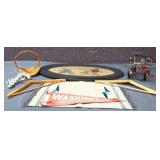 Mixed estate glass lot, inc Washington pennant