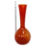 Amberina 15in round bottom vase