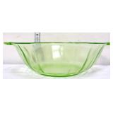 Vintage green depression tab handle bowl