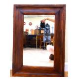 Wood frame 17x24 mirror
