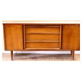 MCM Bassett 3 drawer 2 door buffet