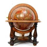 Globe in wood base, made in Italy