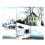 Mixed estate art lot