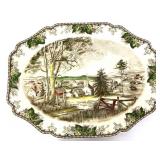 Vntg Johnson Bros Friendly Village serving platter