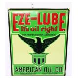 Metal 19.5x23.5 Eze Oil Lube sign
