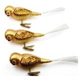1990s Old World Christmas owl clip ornaments