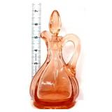 Pink depression cruet, see photos